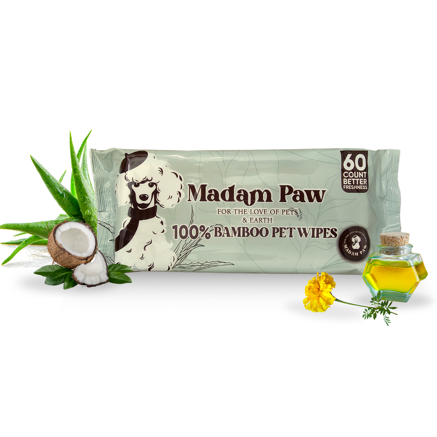 XL Organic Bamboo Pet Wipes -For pets that play hard and lounge harder. Enriched with natural extracts, designed to clean up messes without compromising your love for the planet. FREE BONUS includes a Sweet 10pc Fresh peach π travel pack